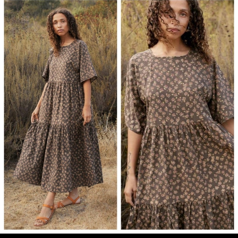 christy dawn - the theo dress maxi grey poppy